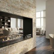 Decoflame Montreal See-Through BEV Net Zero Fireplace gallery detail image