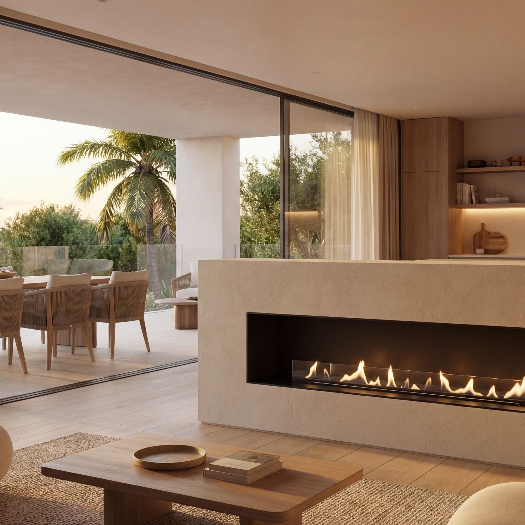 Decoflame Montreal BEV Net Zero Front Facing Fireplace gallery detail image