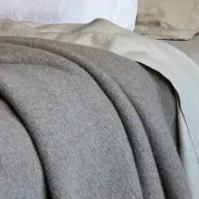 Fine Rib Angora & Merino Wool Blankets gallery detail image