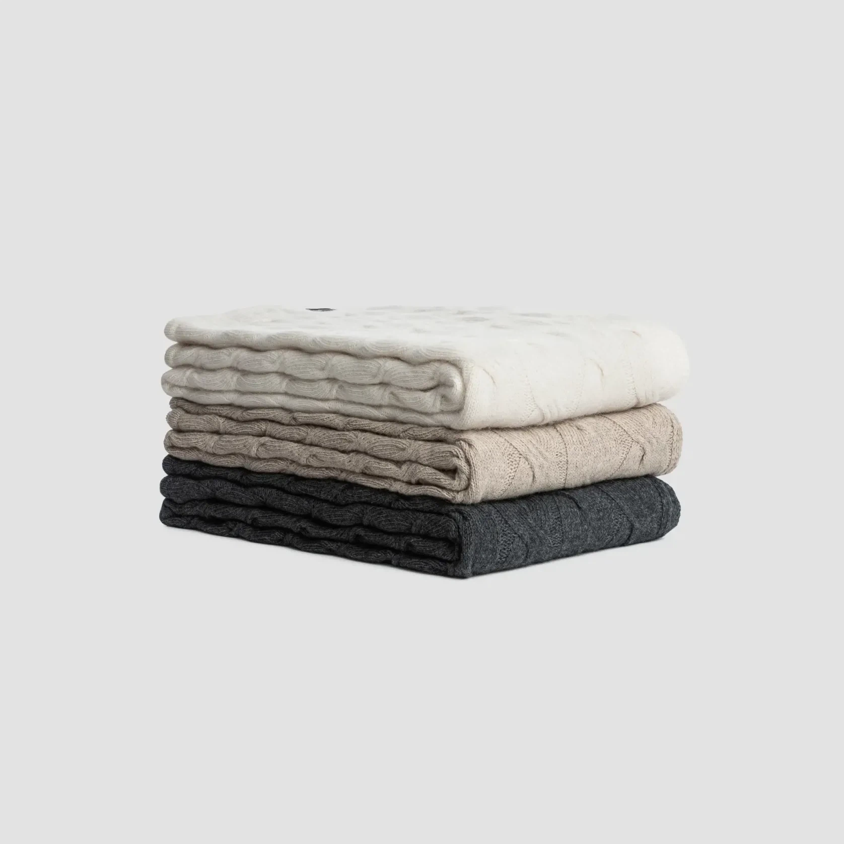 Chunky Cable Angora & Merino Wool Throws gallery detail image
