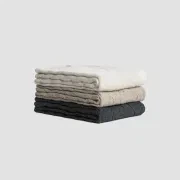 Chunky Cable Angora & Merino Wool Throws gallery detail image