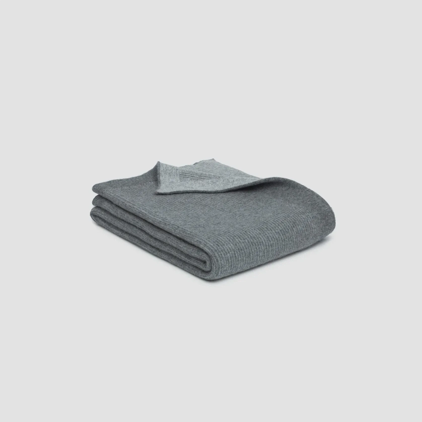 Reversible Rib Angora & Merino Wool Throws gallery detail image