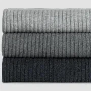 Wide Rib Angora & Merino Wool Blankets gallery detail image
