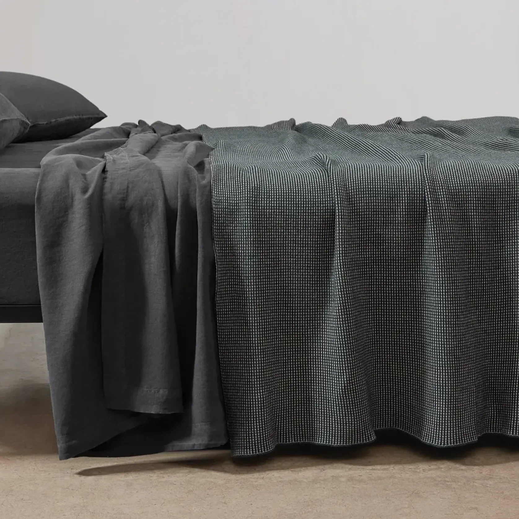 Reversible Box Knitted Weighted Throws gallery detail image