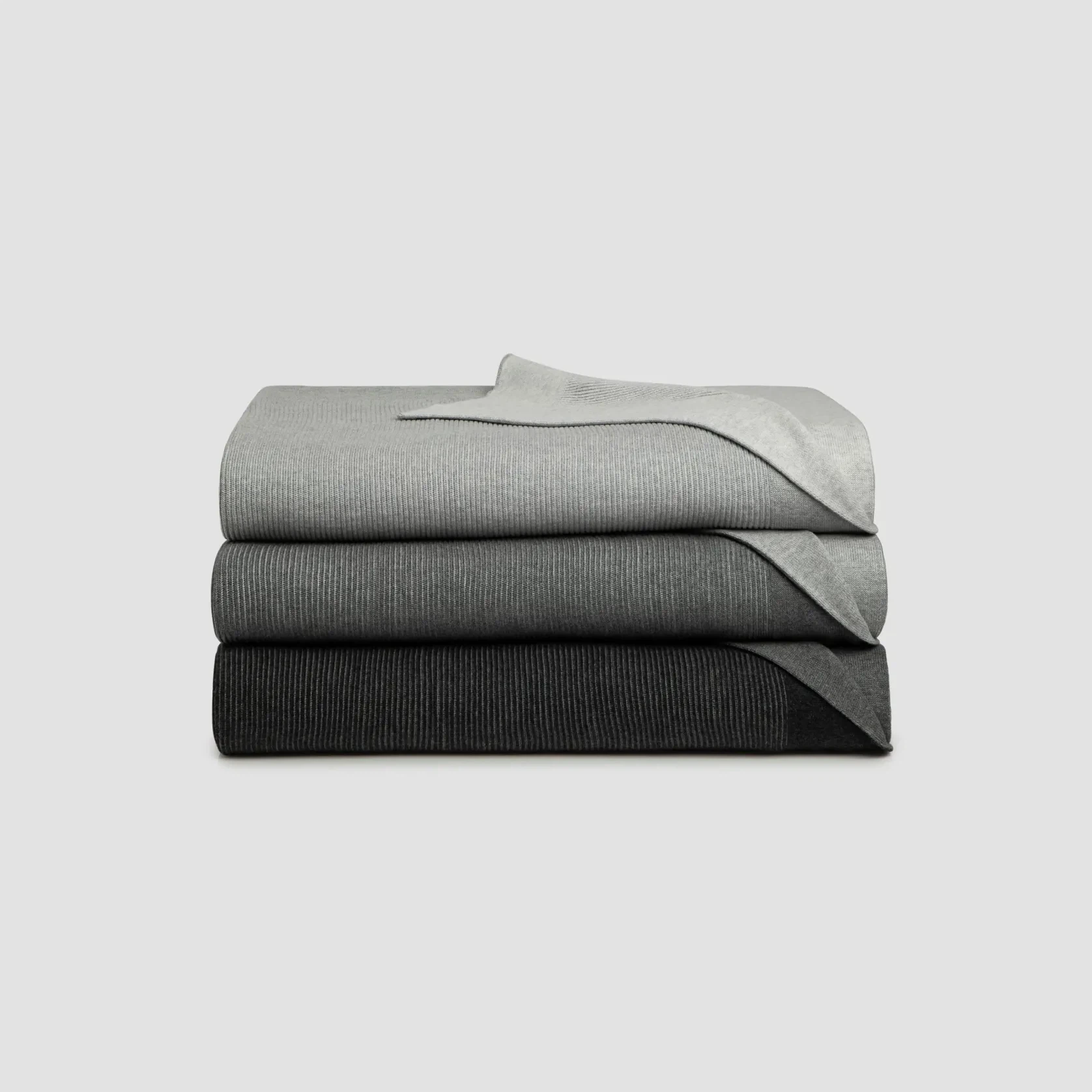 Reversible Rib Cotton Blankets gallery detail image