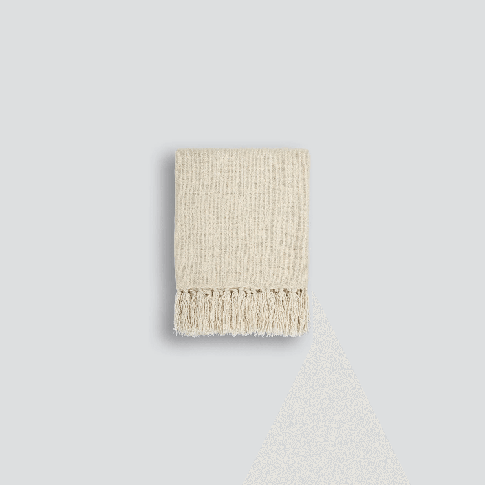 Baya Richmond Throw - Ecru | Acrylic/Wool Blend gallery detail image
