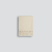 Baya Richmond Throw - Ecru | Acrylic/Wool Blend gallery detail image