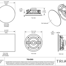 Triad In-Wall Speaker Distributed Audio Series 3 Series 3 (Each) gallery detail image