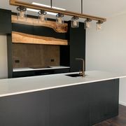 Kitchen Overhead Doors — Old English Oak Epoxy gallery detail image