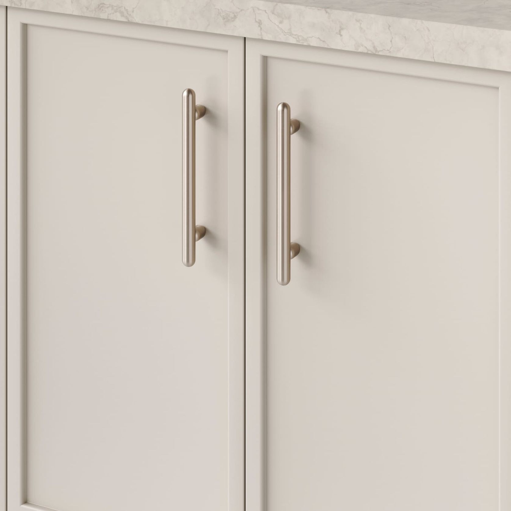 Puerto Cabinet Pull | Satin Nickel | CTC 160mm gallery detail image