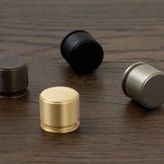Momo Sussex Solid Brass Cabinet Lined Knob 35mm gallery detail image