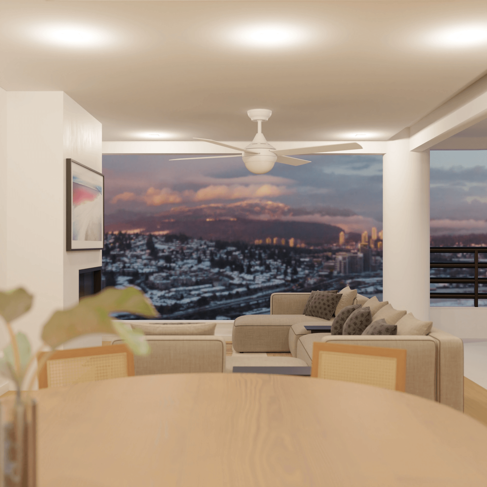 Heron 4-Blade Indoor/Outdoor Ceiling Fan gallery detail image