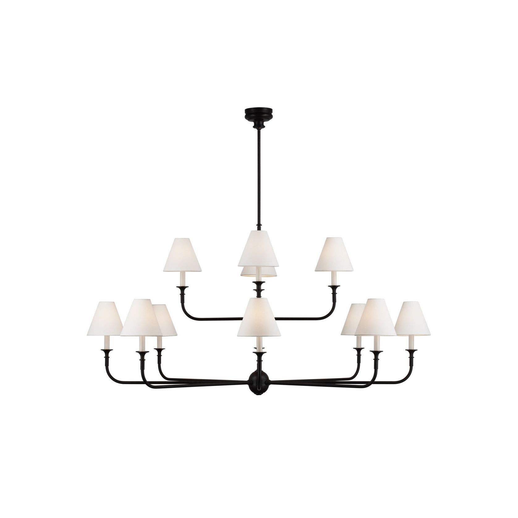 Thomas O'Brien Piaf Grande Two Tier Chandelier gallery detail image