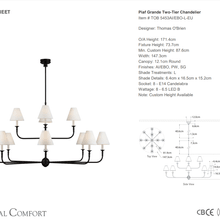 Thomas O'Brien Piaf Grande Two Tier Chandelier gallery detail image