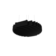 Suspended Sound Absorbent Light Panel Round Concave gallery detail image
