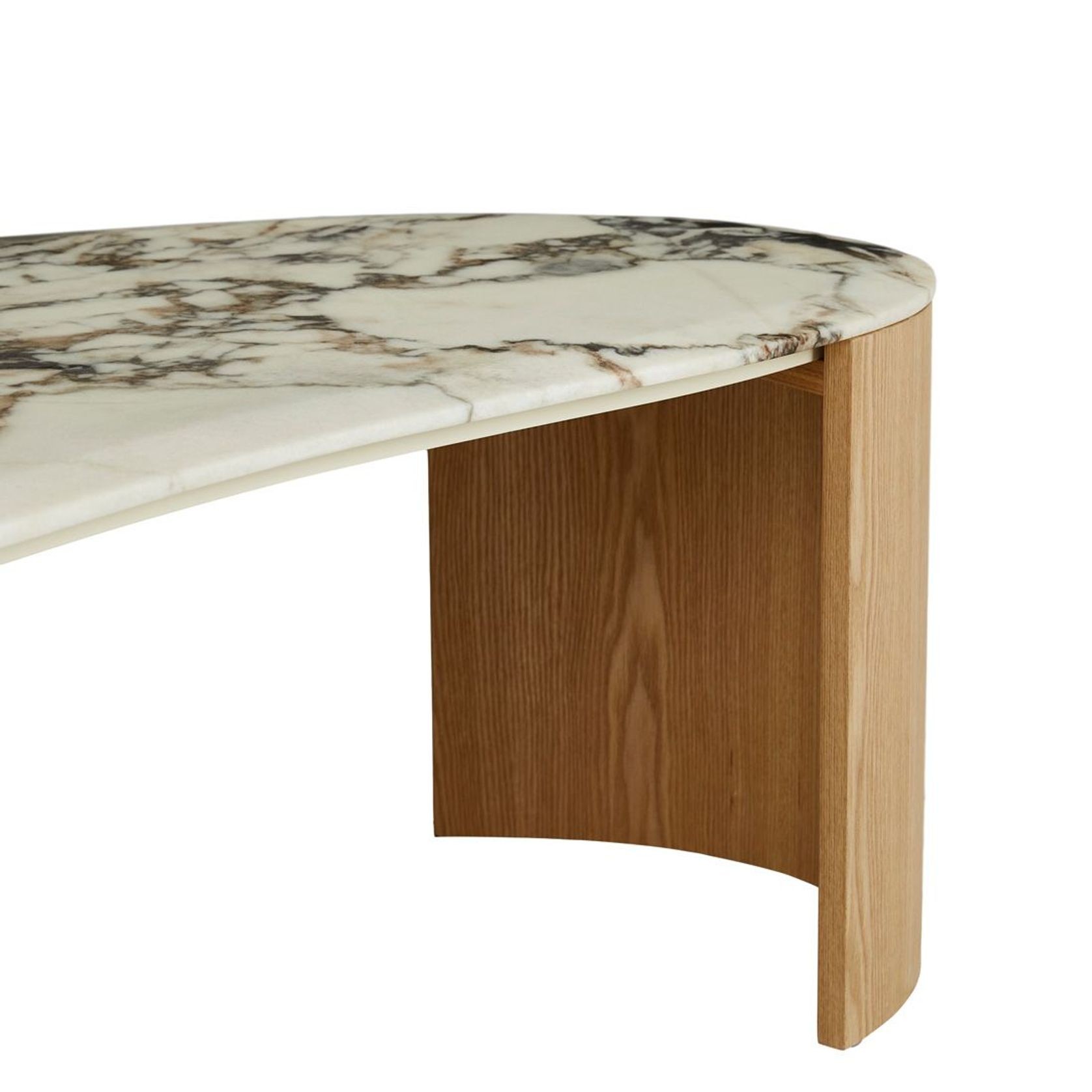 Oberon Curve Marble Coffee Table gallery detail image