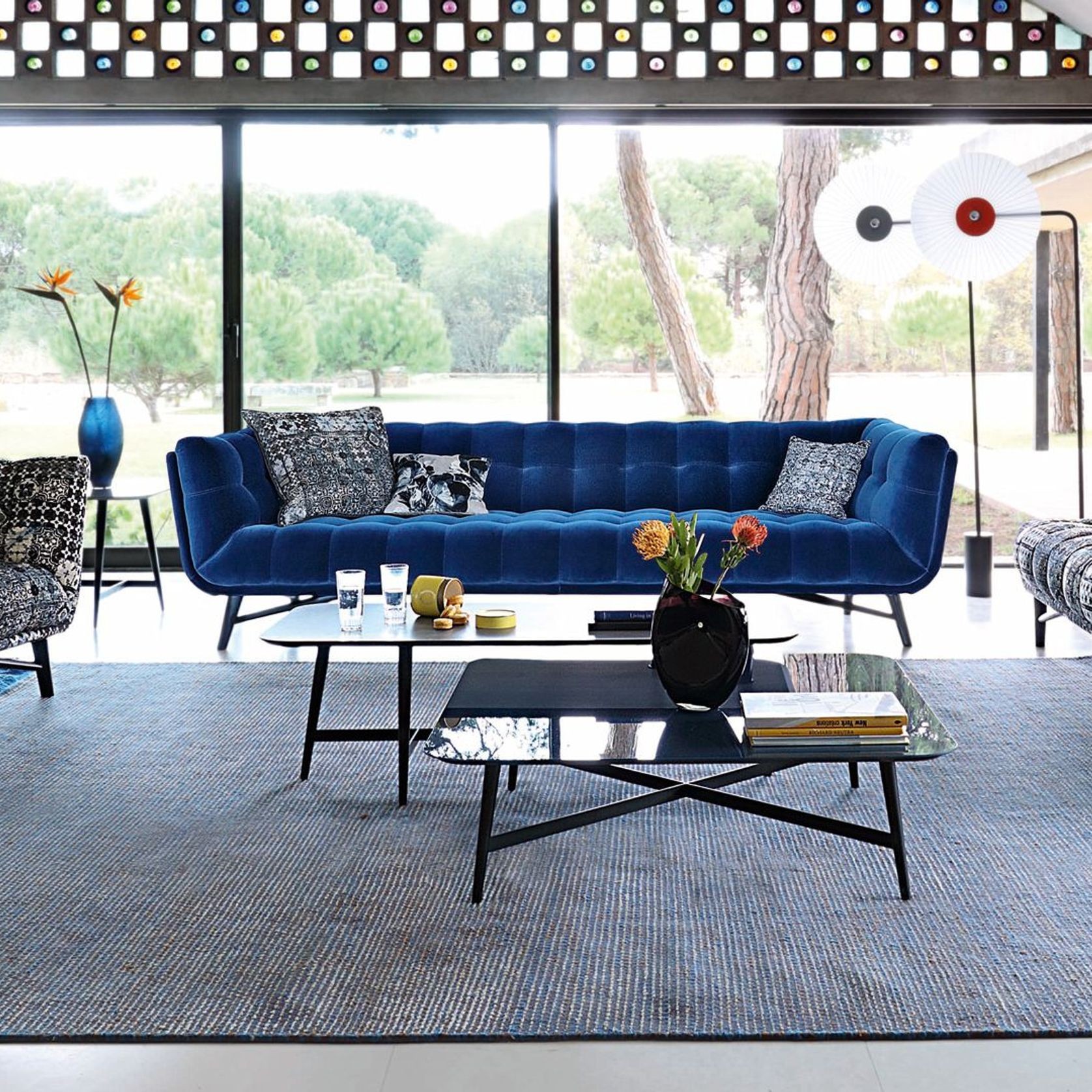 Octet Square coffee table - lacquered MDF top gallery detail image
