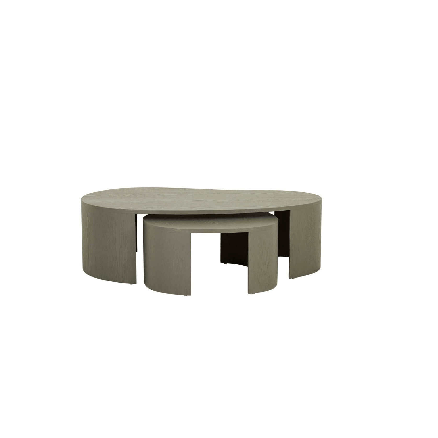 Oberon Curve Nest of 2 Coffee Tables gallery detail image