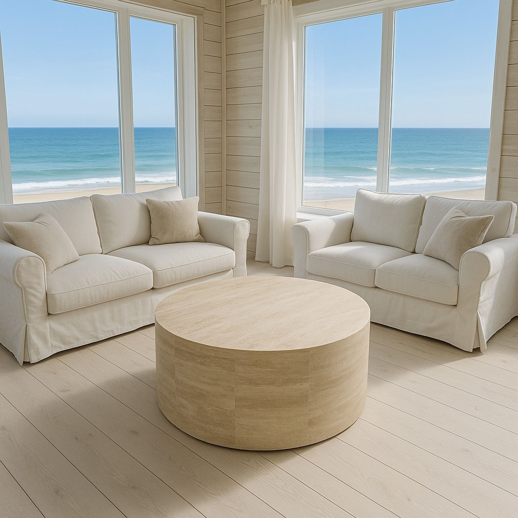 Rounded Coffee Table-Travertine | Natural Stone Co. gallery detail image