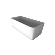 The Smith 1700mm Left Hand Corner Bath Matte White gallery detail image