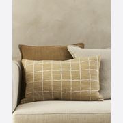 Baya Johnson Lumbar Cushion Cover - Ochre gallery detail image
