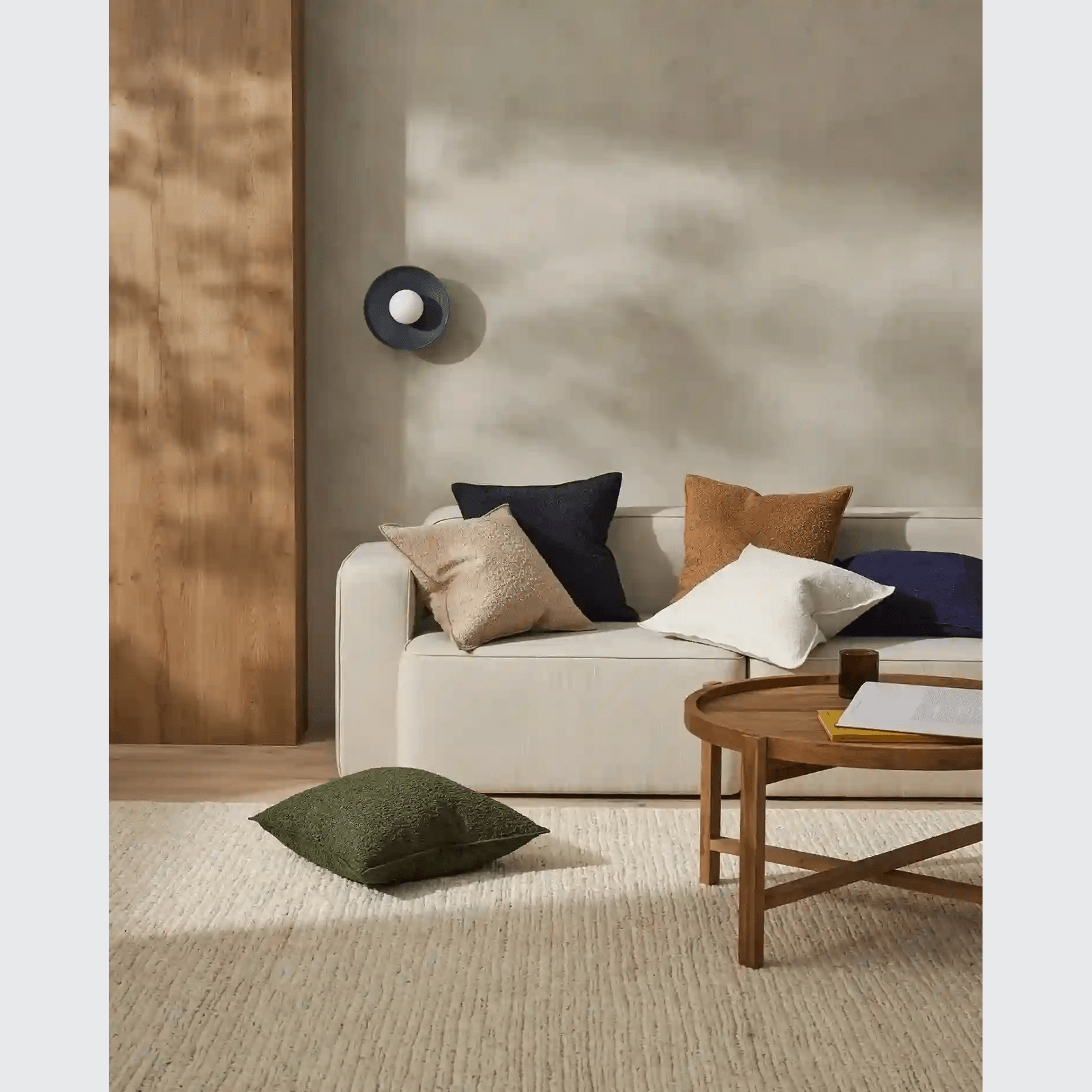 Weave Home Alberto Boucle Cushion - Nougat | 50 x 50cm gallery detail image