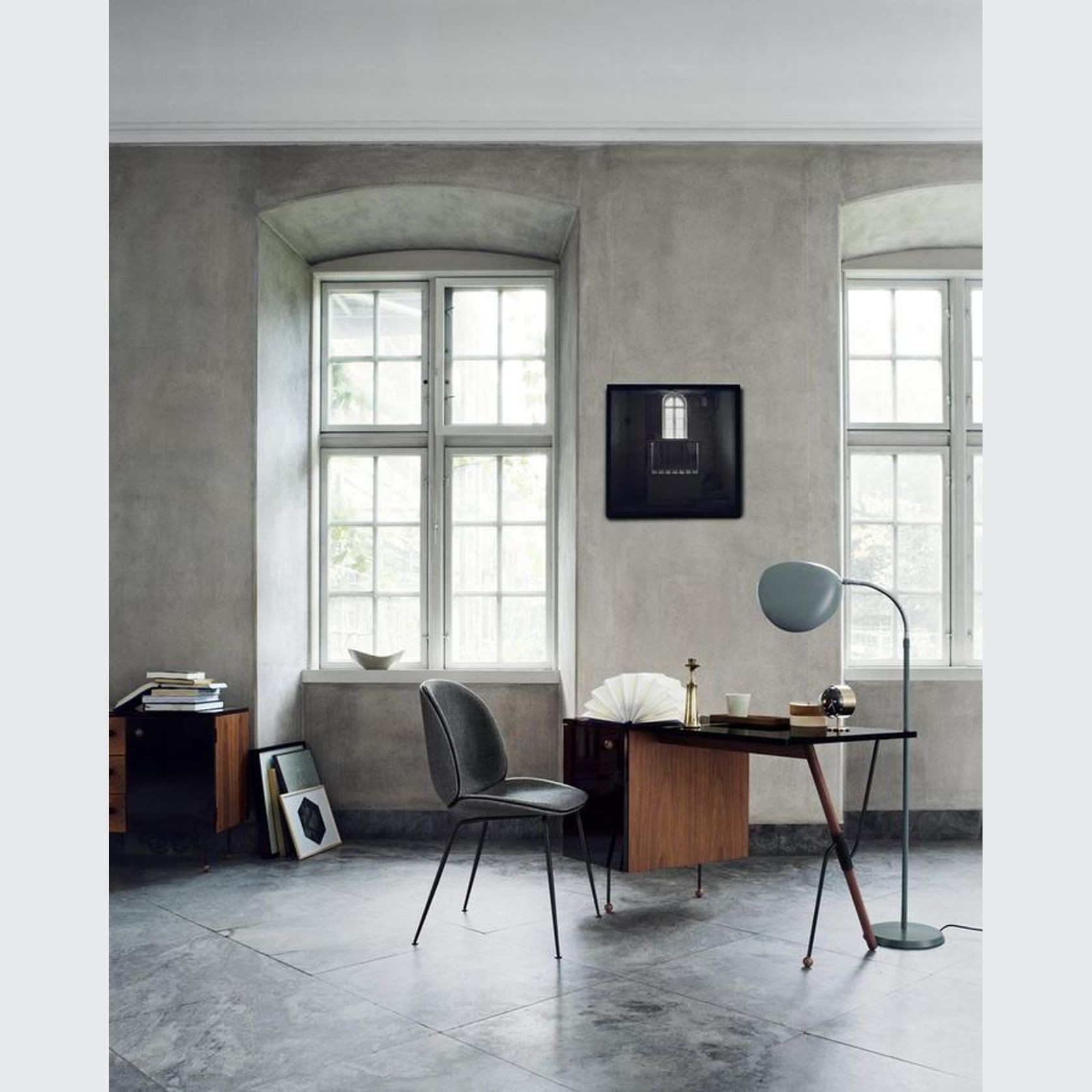 62 Desk with Black Cabinet by Gubi gallery detail image