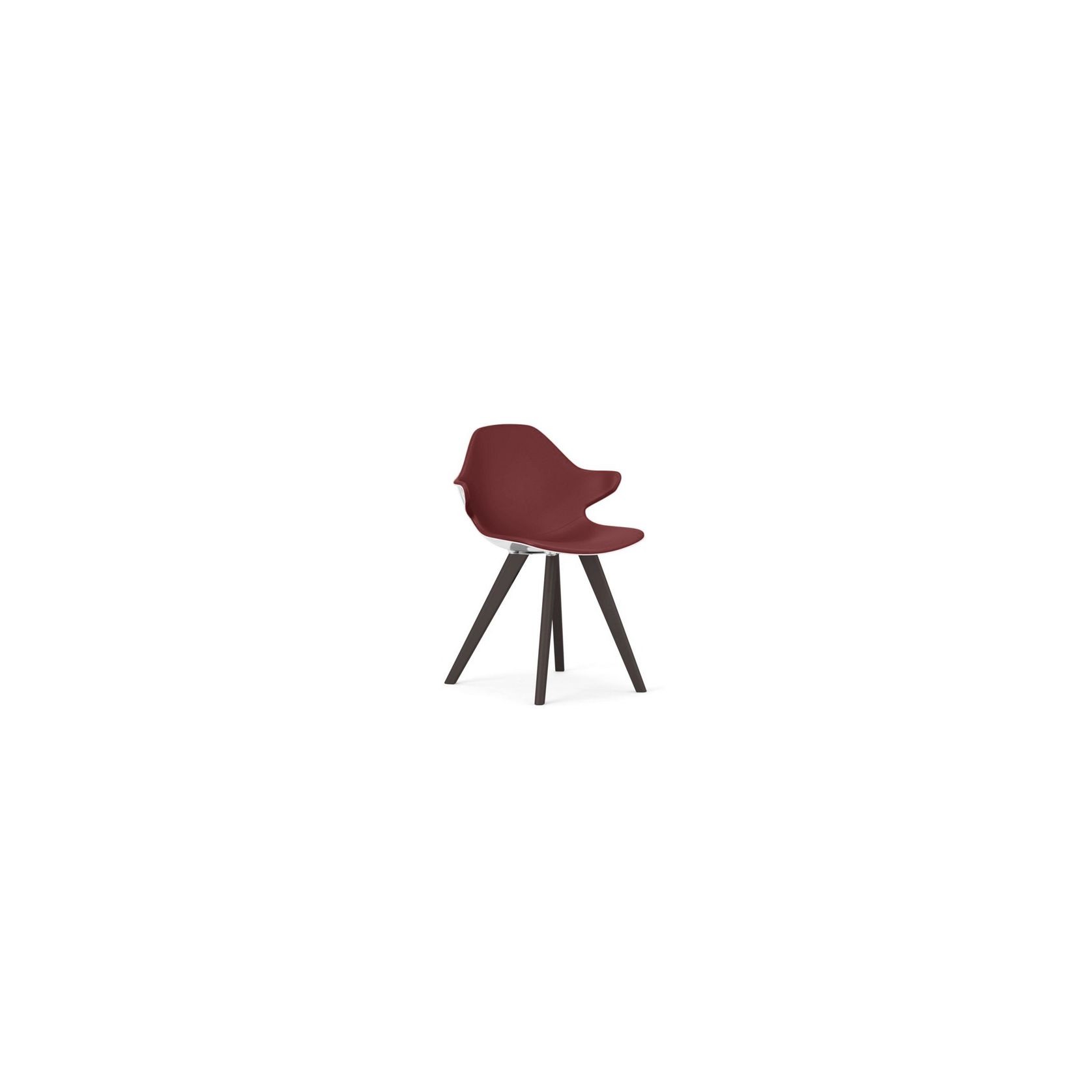 Chistera Dining Armchair - Glossy Polished Shell gallery detail image