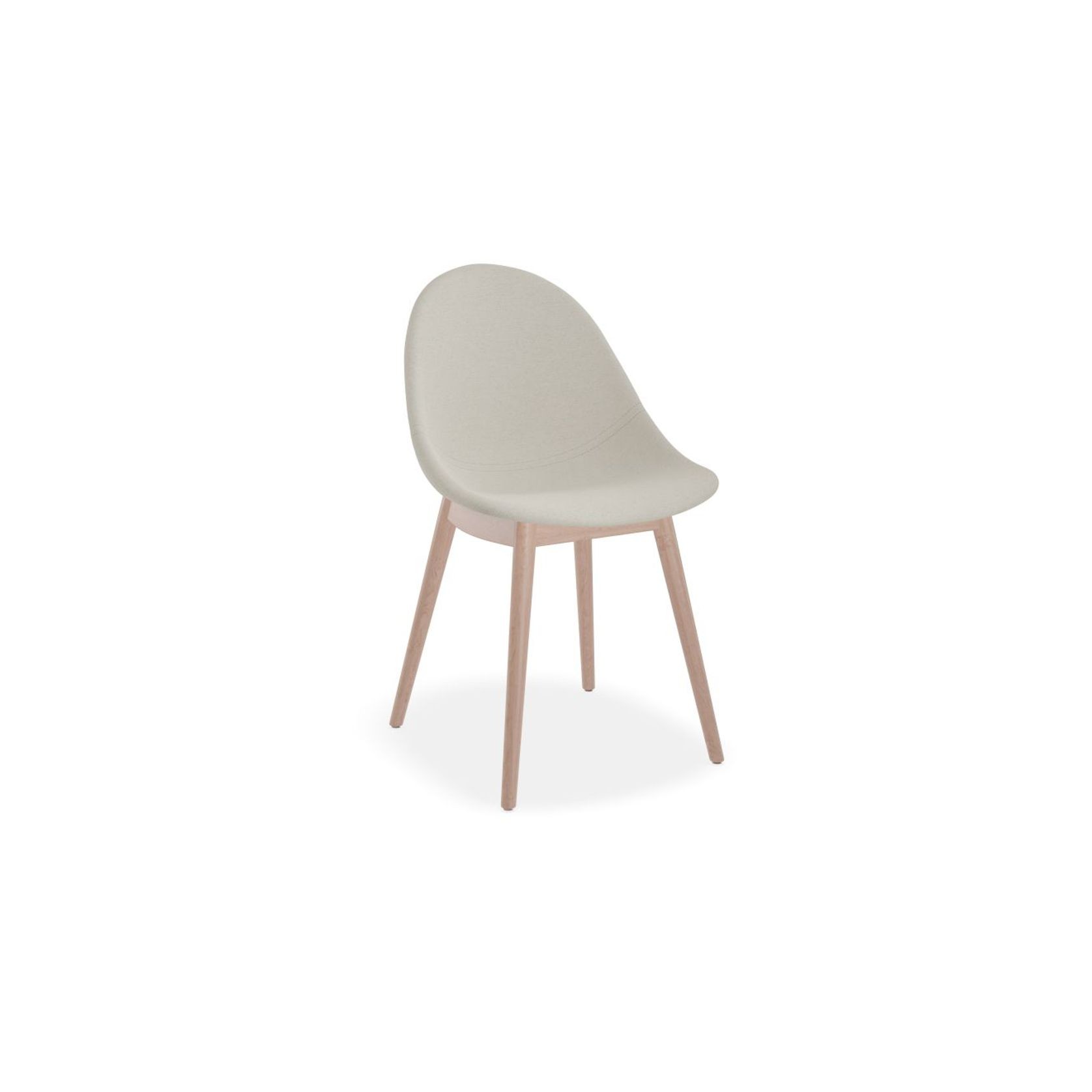 Pebble Fabric Light Grey Upholstered Chair - Swivel Base - Black gallery detail image