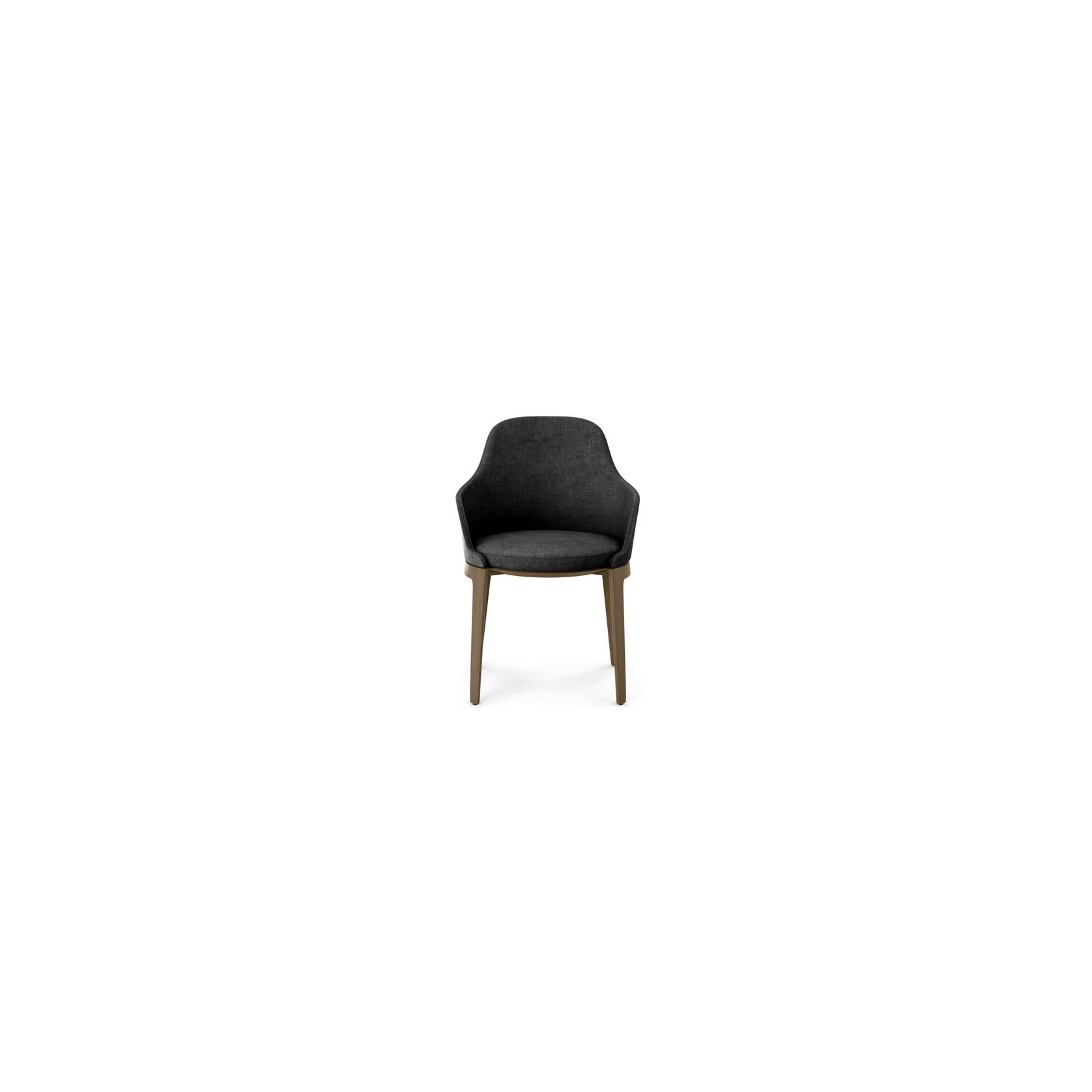 Tournicotti Fixed Dining Armchair - Wooden Base gallery detail image