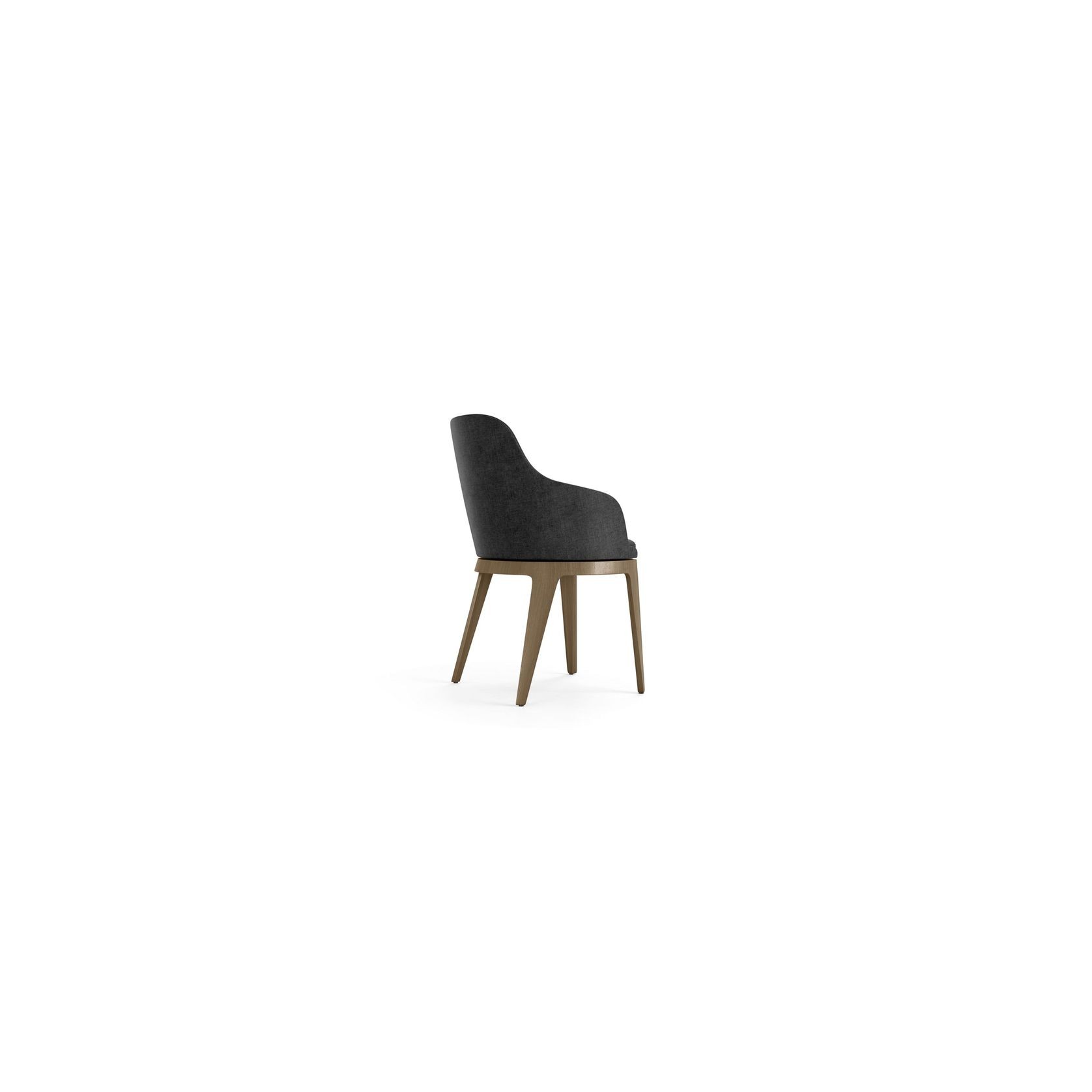 Tournicotti Fixed Dining Armchair - Wooden Base gallery detail image
