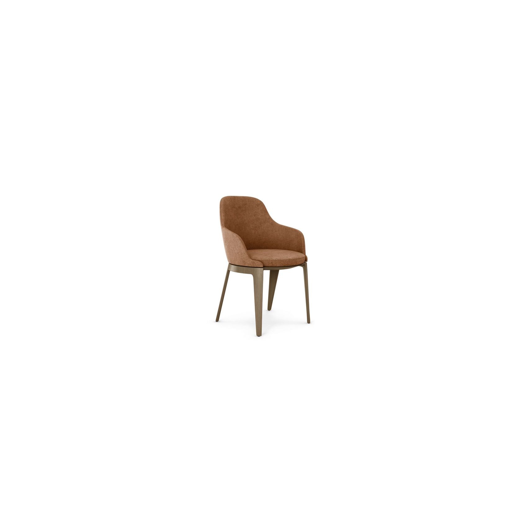 Tournicotti Fixed Dining Armchair - Wooden Base gallery detail image