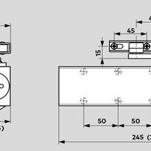 Dorma TS83 EN3-6 Door Closer Fire Rated With Anti-Corrosive Arm Silver 38030301 gallery detail image