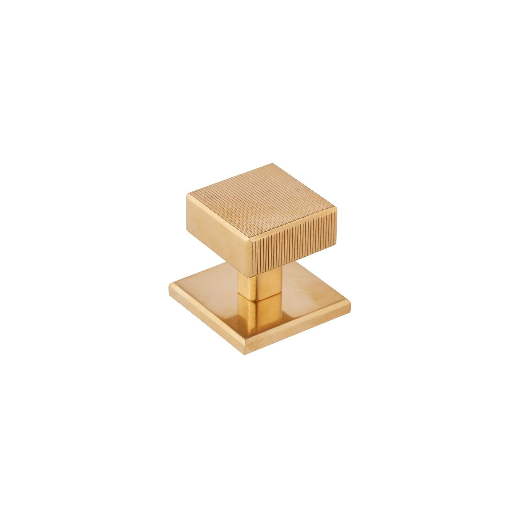 Armac Martin - Digbeth Square Cabinet Knob with Plate gallery detail image