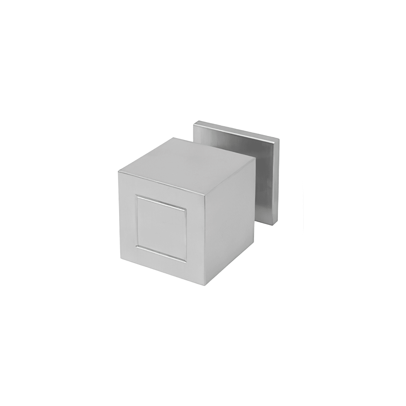 Formani SQUARE Solid Unsprung Knob on Rose gallery detail image
