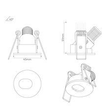 Slot Recessed Directional Downlight gallery detail image