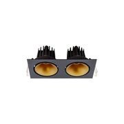 Cevon Dark Art Tilt/Rotate - 2x 14W Double Downlight gallery detail image