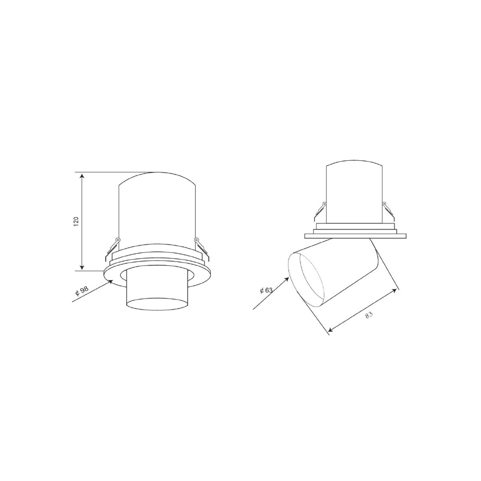 Round Snoot Downlight 15W gallery detail image