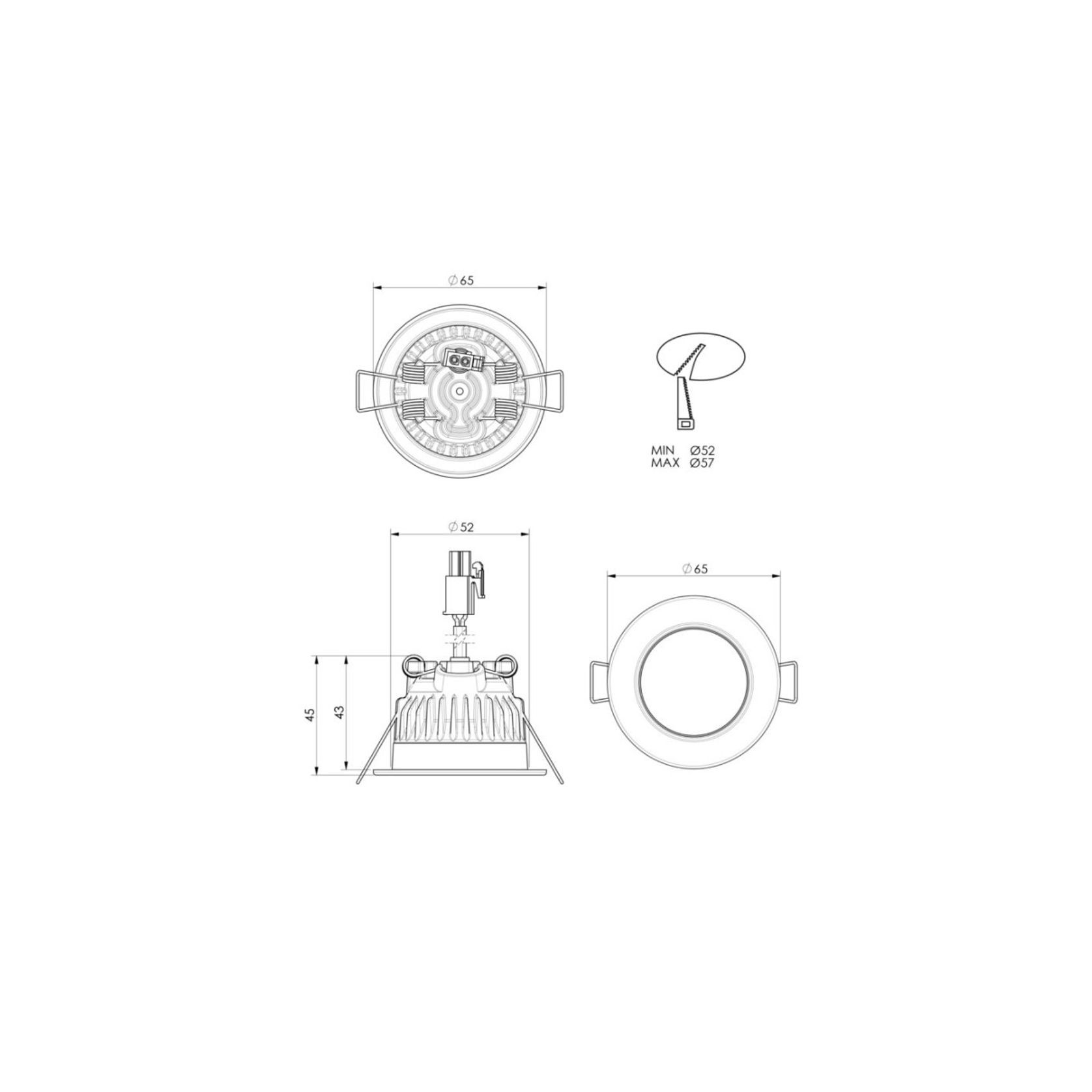 ZELA Fixed Downlight gallery detail image