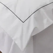 Cotton Percale Duvet Covers With Piping gallery detail image