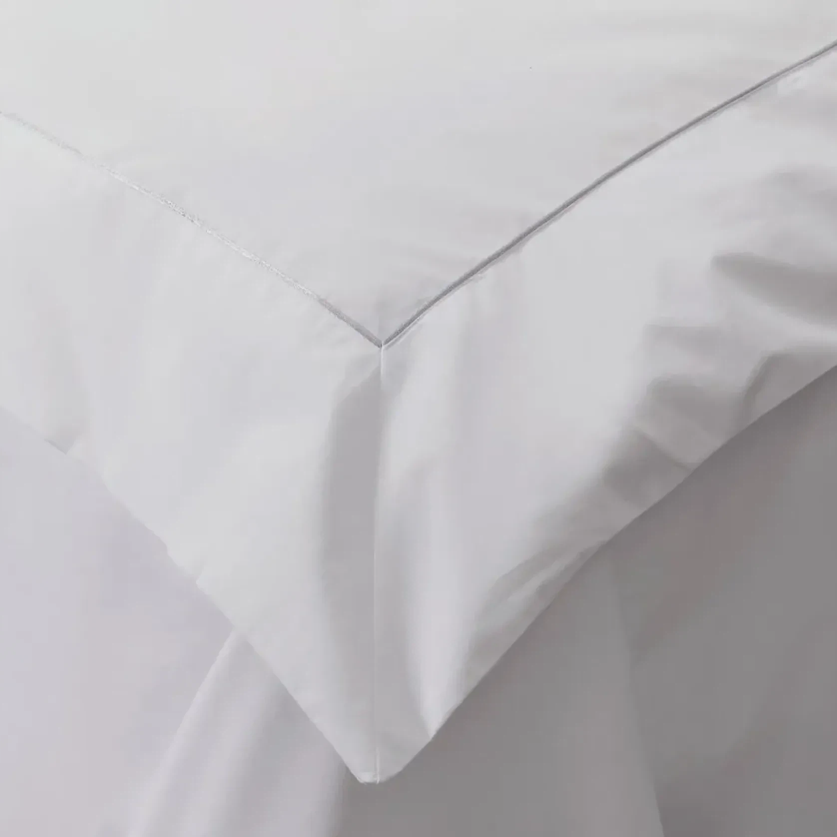 Cotton Percale Duvet Covers With Piping gallery detail image
