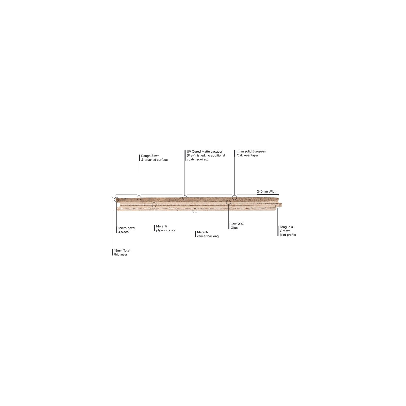 Villa Raven Rough Sawn Timber Flooring gallery detail image