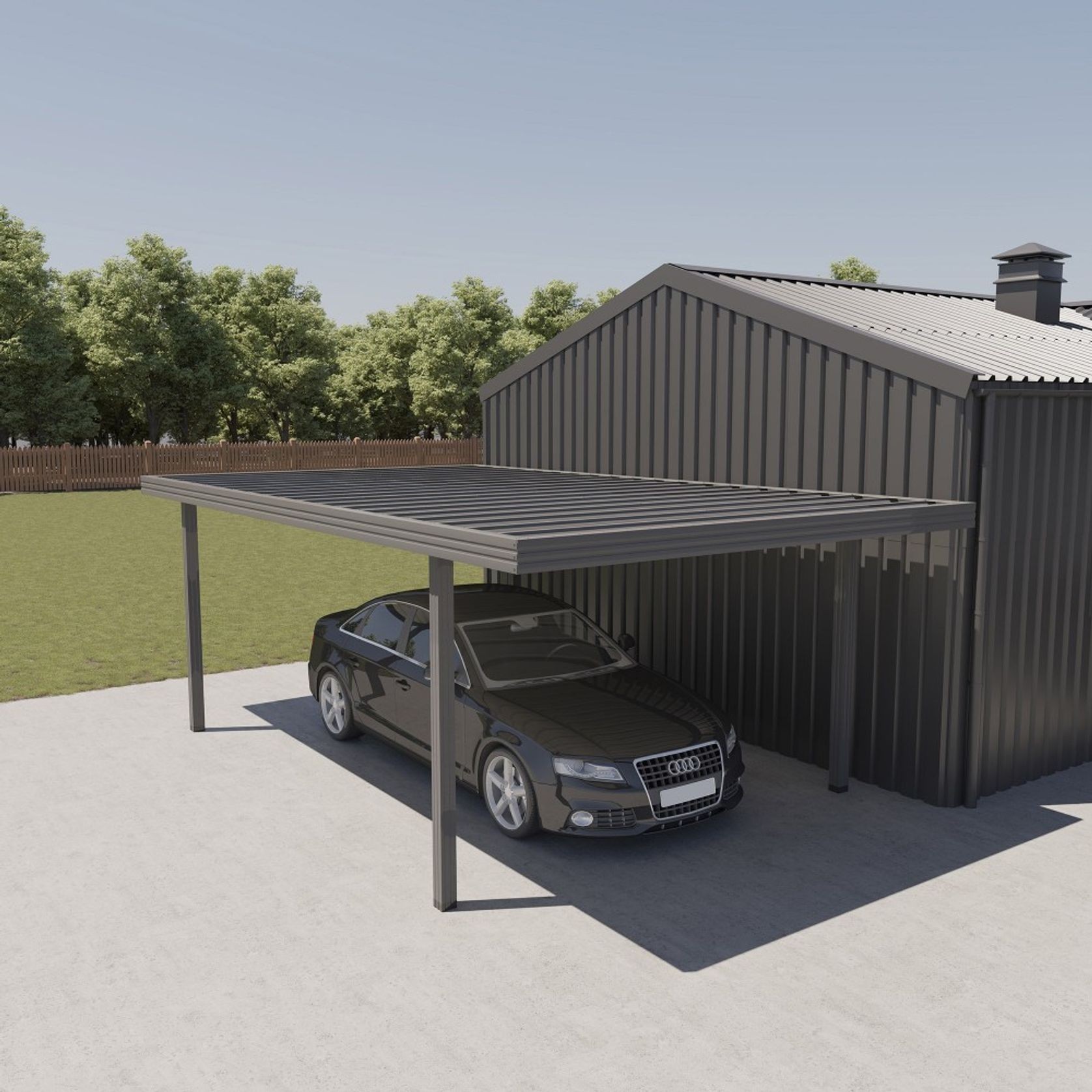 Single Carport 6050(D) x 3600(W)mm gallery detail image