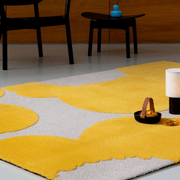 Marimekko Iso Unikko - Yellow | 100% Wool Designer Floor Rug gallery detail image