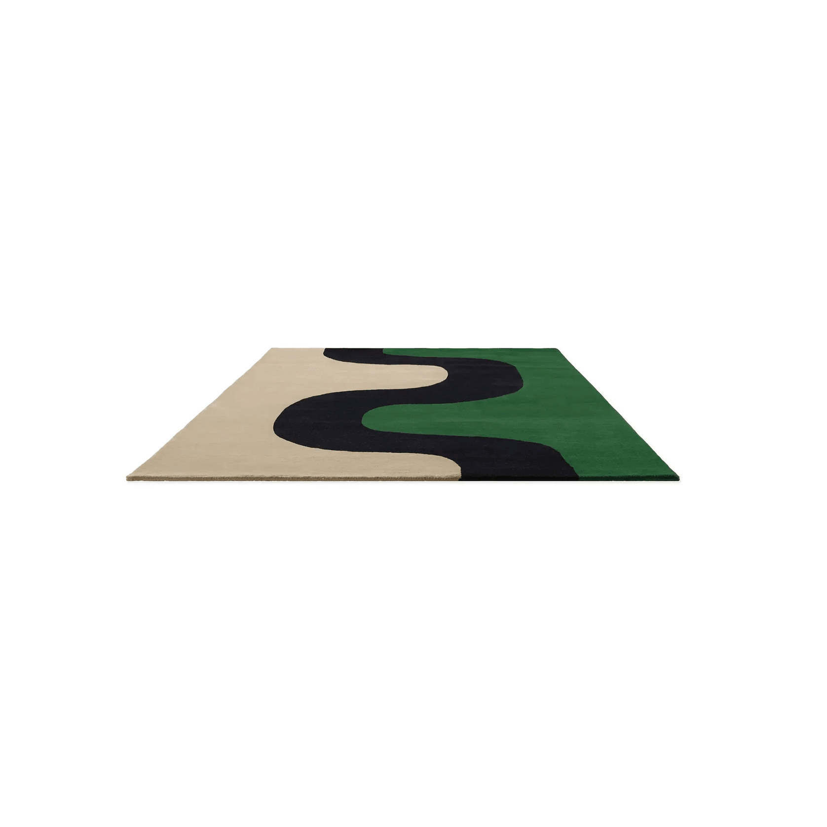 Marimekko Seireeni - Green | 100% Wool Designer Floor Rug gallery detail image
