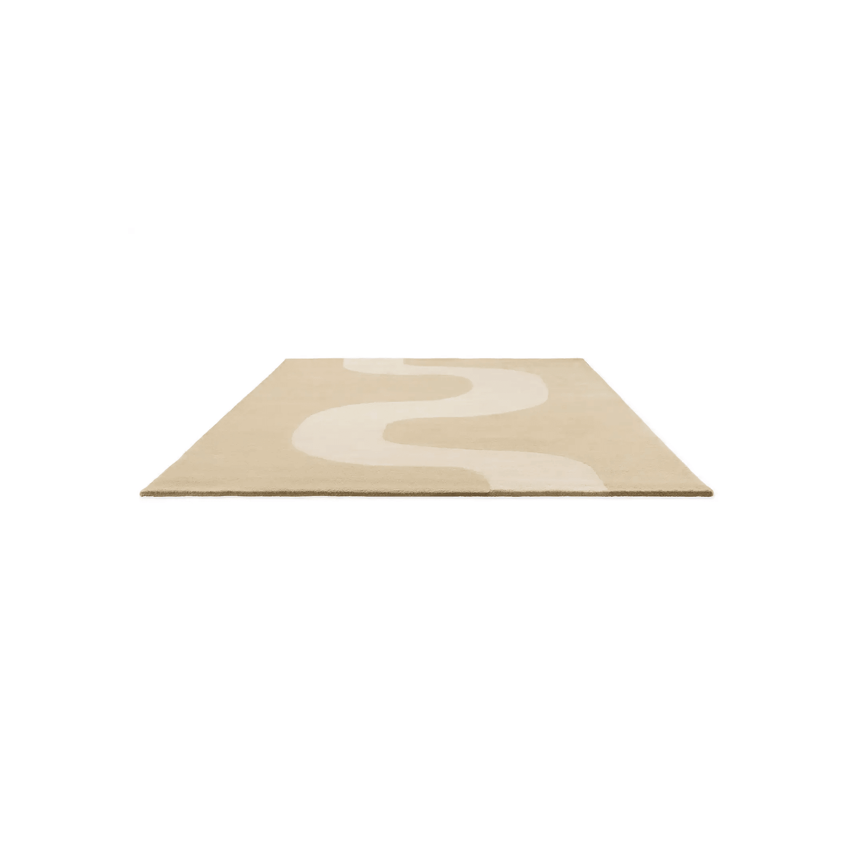 Marimekko Seireeni - Warm Beige | 100% Wool Designer Floor Rug gallery detail image