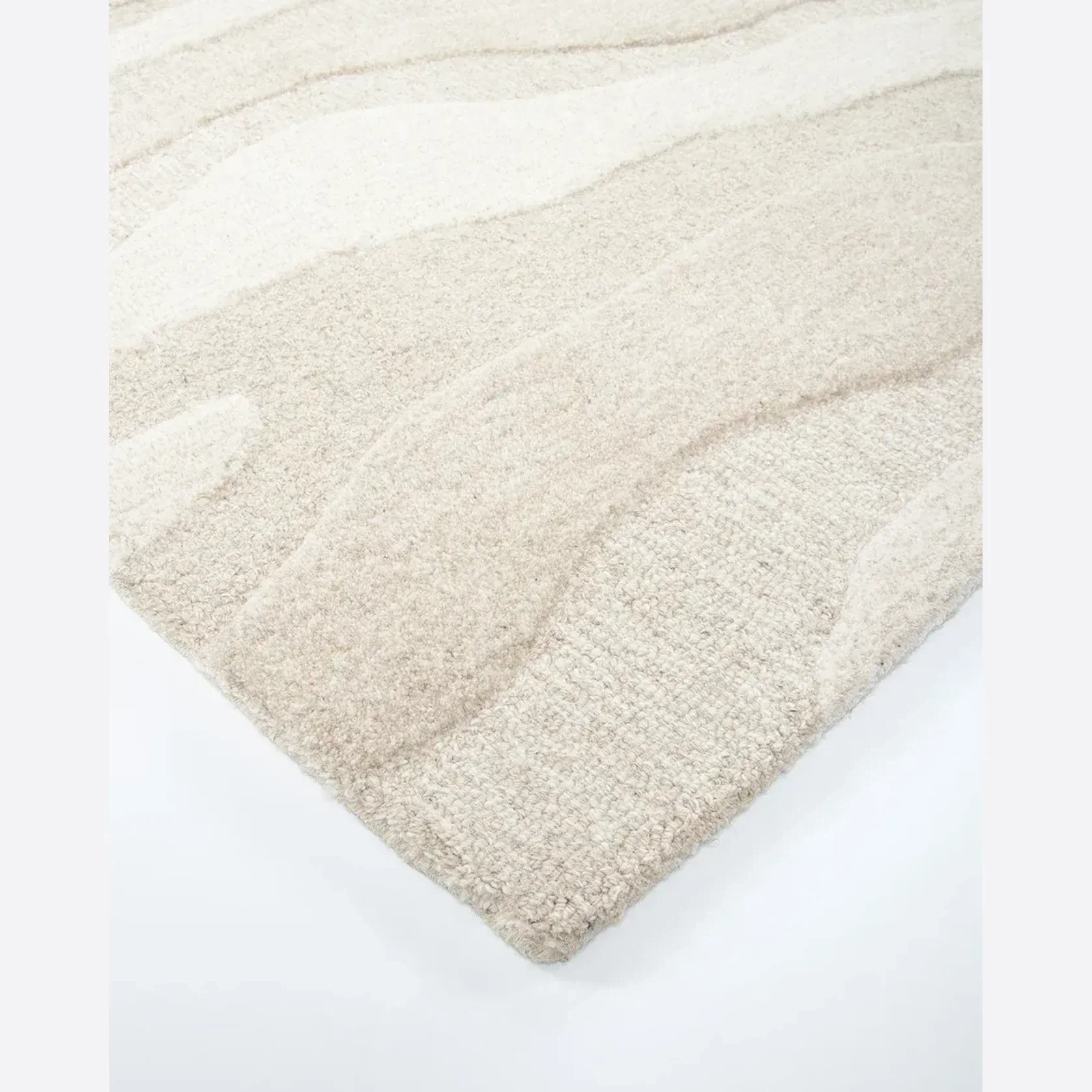 Baya Shoreline 100% Wool Rug - Sand gallery detail image