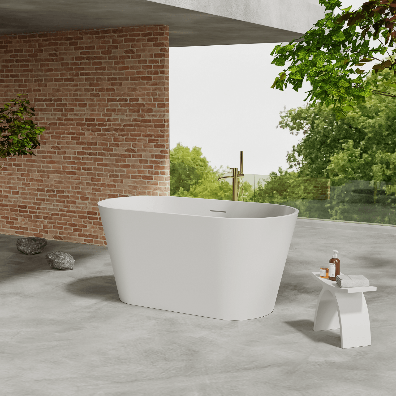 Barcelona Two Seat Deep Soak Tub gallery detail image