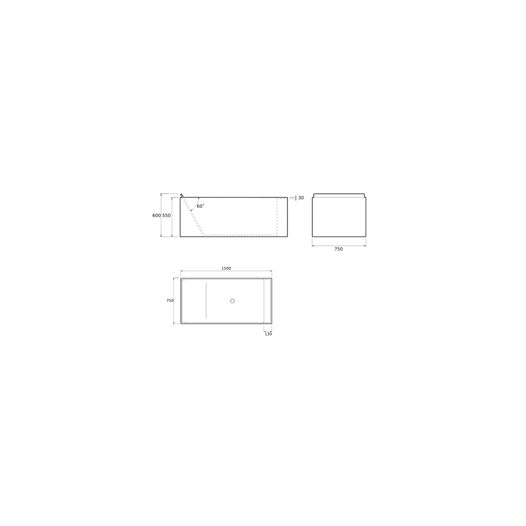 Soka Petit Freestanding Bath gallery detail image