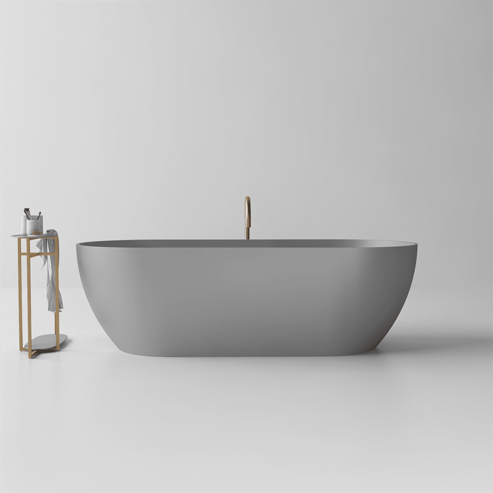 Slimline Justina Lightweight Stone Bath Various Sizes gallery detail image